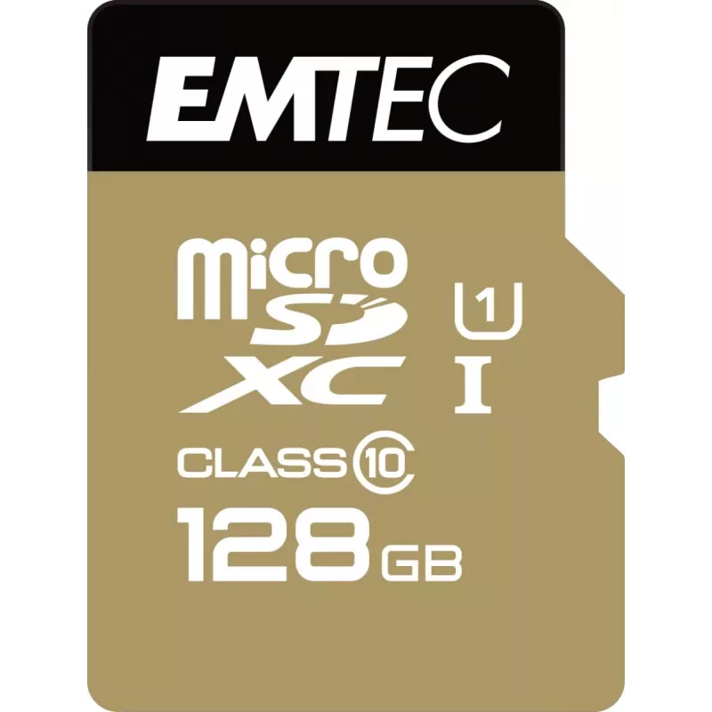 EMTEC Micro SD kortelė SDXC Class 10 Gold + 128GB
