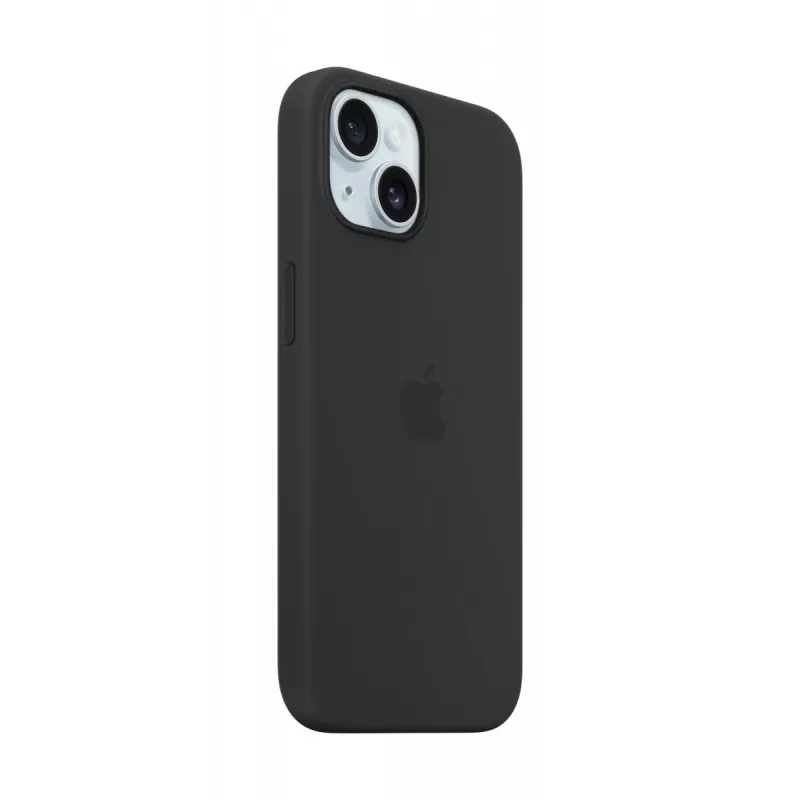 APPLE iPhone 15 - Silikoninis Dėklas su MagSafe - Juodas