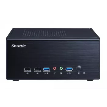 Shuttle XPC slim Barebone XH610G2 - S1700, Intel H610, 1xDP, 2xHDMI, 2 PCIe lizdai (1x 16X ir 1x X1), 2x Intel LAN (1G + 2.5G), 8x USB, 1x 2.5 colio, 3x M.2, 24/7 nuolatinis darbas