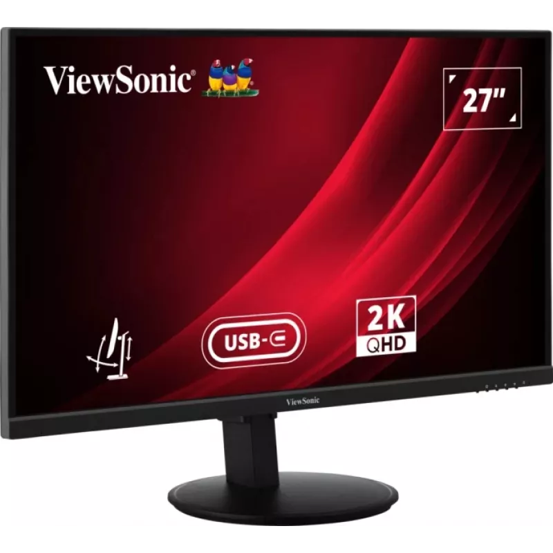 Viewsonic VG Series VG2709-2K-MHDU-2 kompiuterio monitorius 68.6 cm (27 col.) 2560 x 1440 pikselių Quad HD LED juodas