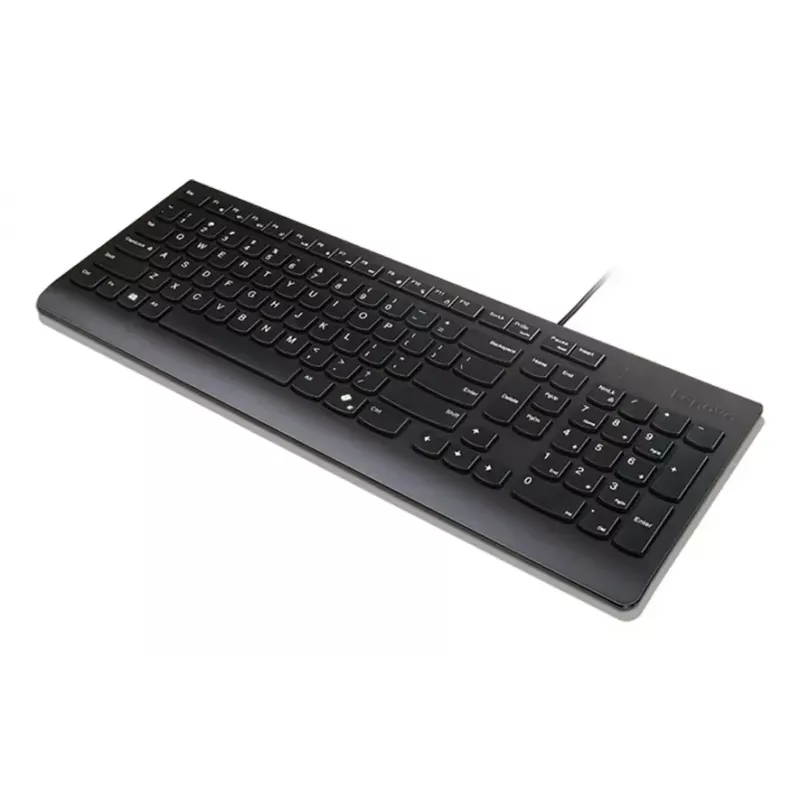 Klaviatūra „Lenovo 4Y41R64681“ pilno dydžio (100%) laidinė USB „Nordic“ juoda – namams/biurui