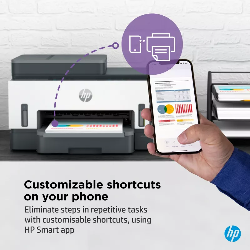 HP Smart Tank 7305 belaidis daugiafunkcinis spalvotas spausdintuvas, dvipusis spausdinimas; kopijavimo aparatas, skaitytuvas