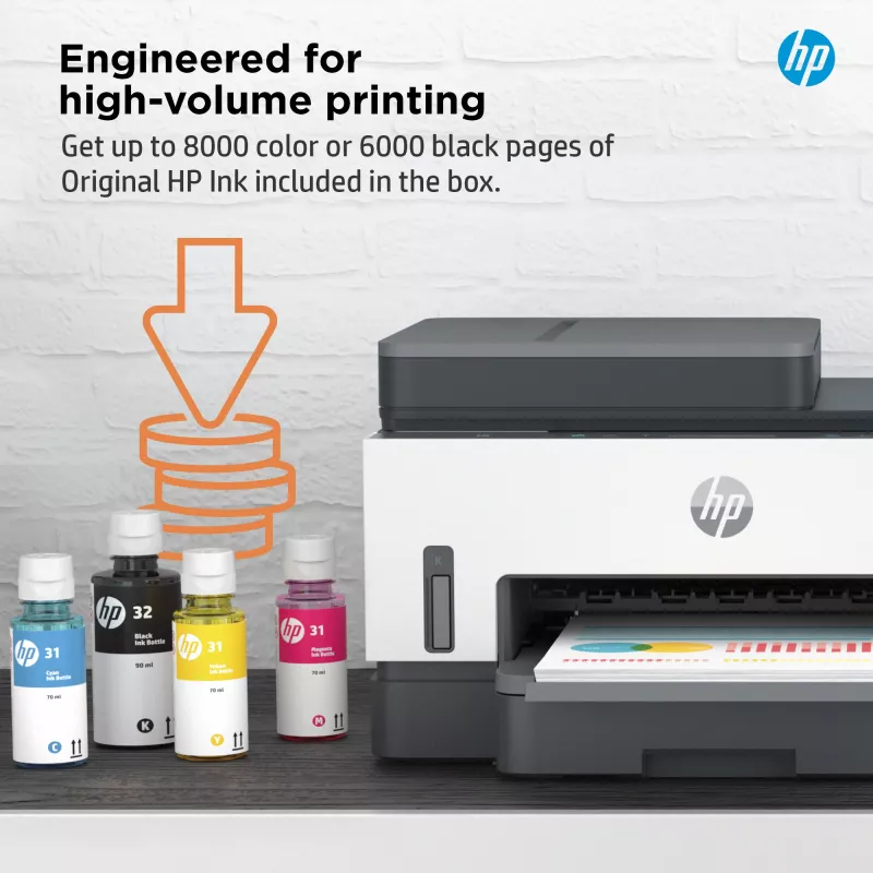 HP Smart Tank 7305 belaidis daugiafunkcinis spalvotas spausdintuvas, dvipusis spausdinimas; kopijavimo aparatas, skaitytuvas
