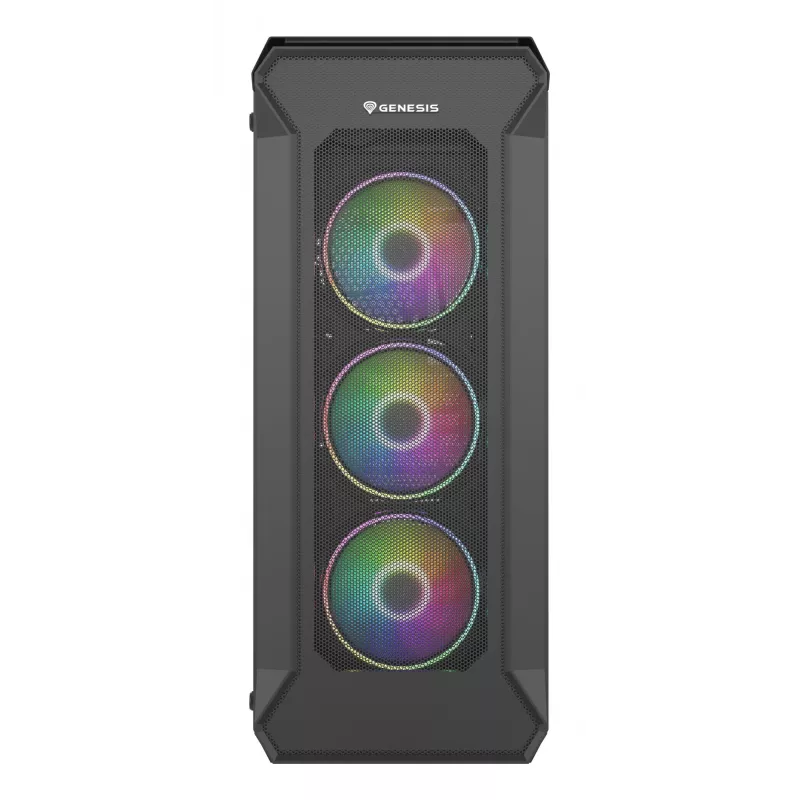 GENESIS Irid 505 ARGB Midi Tower juoda, permatoma