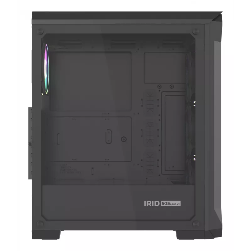 GENESIS Irid 505 ARGB Midi Tower juoda, permatoma