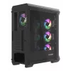GENESIS Irid 505 ARGB Midi Tower juoda, permatoma
