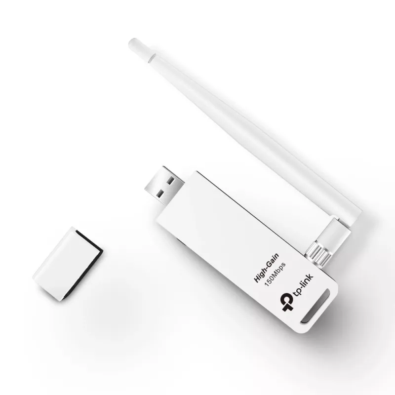 Tinklo plokštė TP-Link TL-WN722N, WLAN 150 Mbit/s, USB, Wi-Fi 4, 2,4 GHz