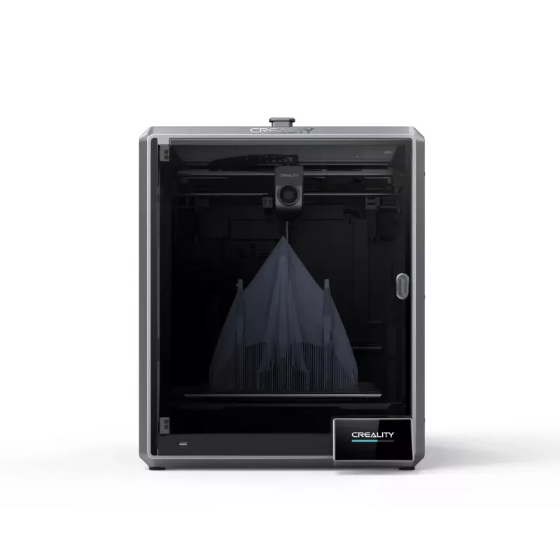 3D spausdintuvas Creality K1 Max — spausdinimo plotas 300×300×300 mm, sluoksnio storis 0.10–0.35 mm, valdymas lietimu, juodas
