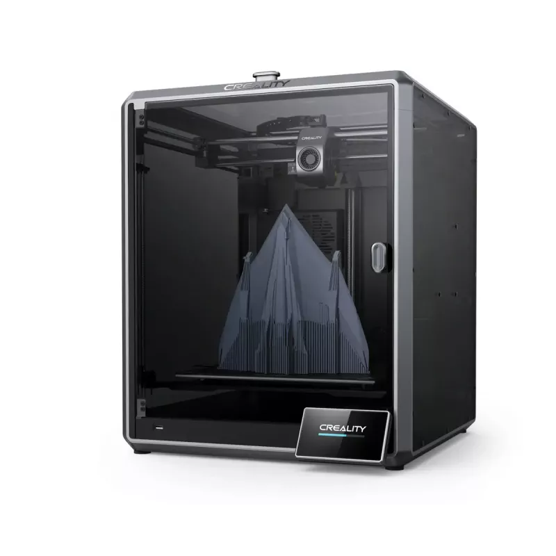 3D spausdintuvas Creality K1 Max — spausdinimo plotas 300×300×300 mm, sluoksnio storis 0.10–0.35 mm, valdymas lietimu, juodas