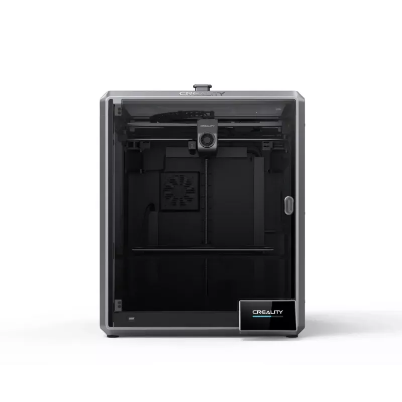3D spausdintuvas Creality K1 Max — spausdinimo plotas 300×300×300 mm, sluoksnio storis 0.10–0.35 mm, valdymas lietimu, juodas
