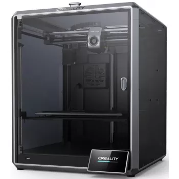 3D spausdintuvas Creality K1 Max — spausdinimo plotas 300×300×300 mm, sluoksnio storis 0.10–0.35 mm, valdymas lietimu, juodas