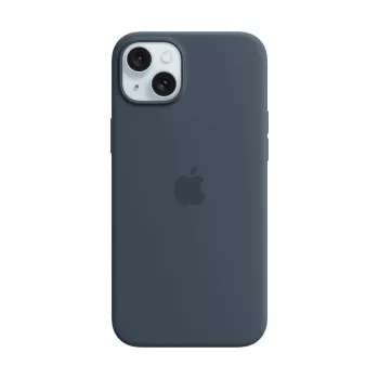 APPLE Silikoninis dėklas su MagSafe, skirtas iPhone 15 Plus, Storm Blue