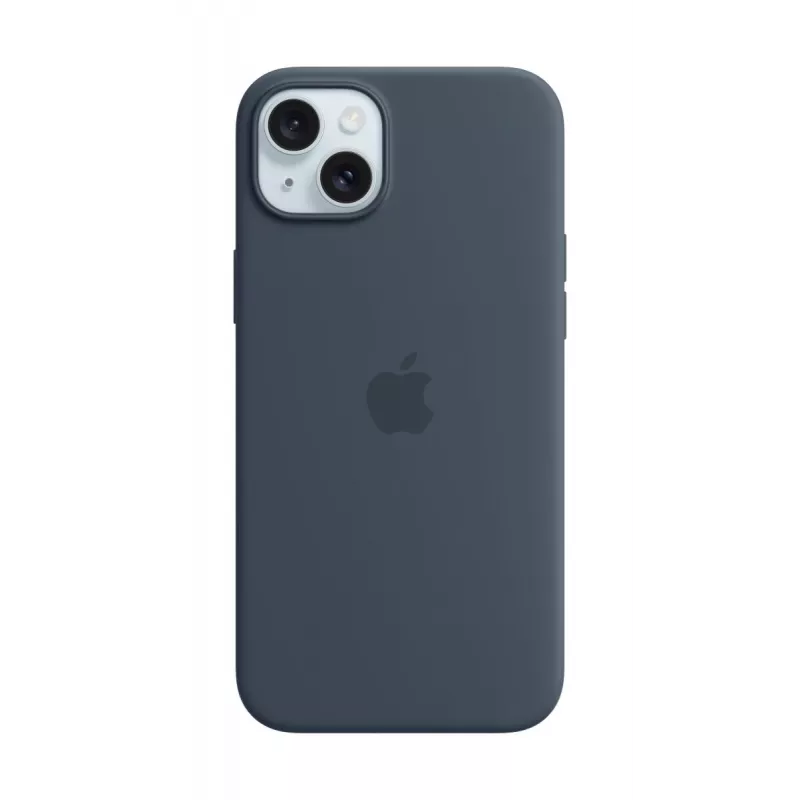 APPLE Silikoninis dėklas su MagSafe, skirtas iPhone 15 Plus, Storm Blue