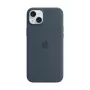 APPLE Silikoninis dėklas su MagSafe, skirtas iPhone 15 Plus, Storm Blue