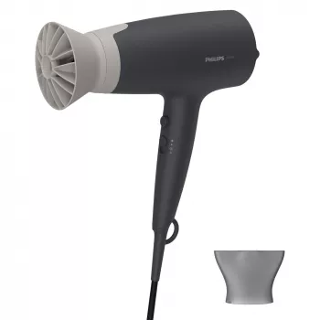Plaukų džiovintuvas Philips 3000 series BHD351/10 — 2100 W, joninis, 6 šilumos/6 greičių, vėsus oras, koncentratoriaus antgalis