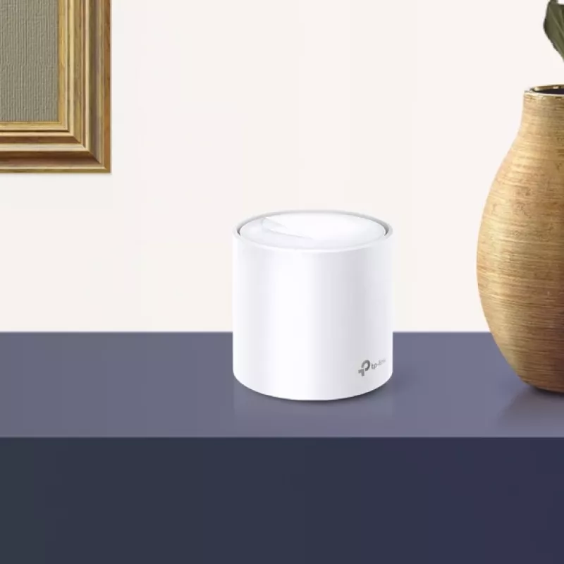 TP-Link AX1800 viso namo „Mesh“ Wi-Fi 6 sistema, balta, vidinė, „Mesh“ maršrutizatorius, maitinimas, FCC