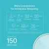 TP-Link AX1800 viso namo „Mesh“ Wi-Fi 6 sistema, balta, vidinė, „Mesh“ maršrutizatorius, maitinimas, FCC