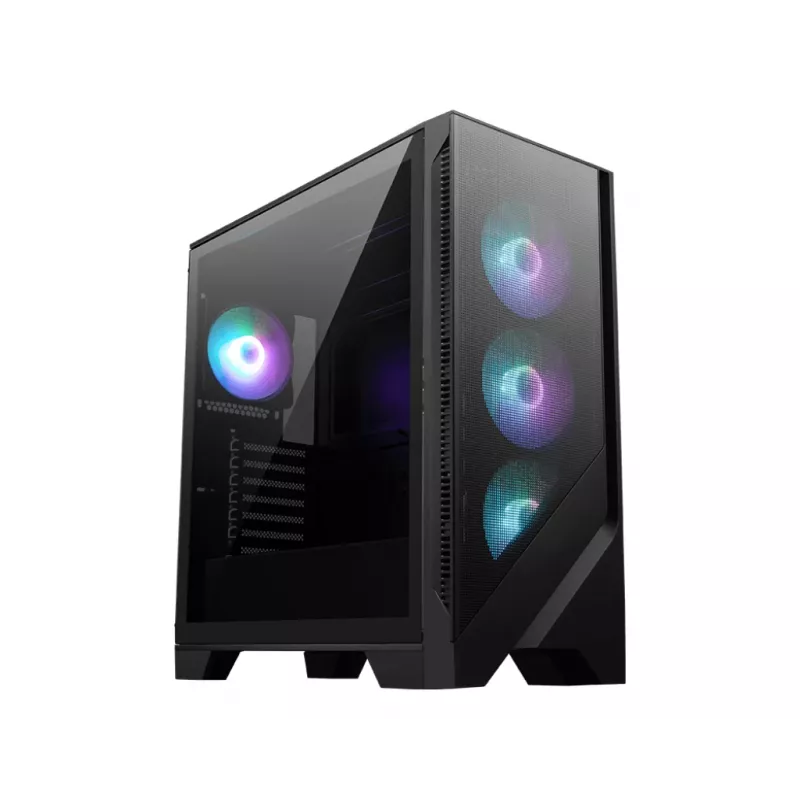 MSI MAG FORGE 321R AIRFLOW kompiuterio korpusas Midi Tower juodas, permatomas