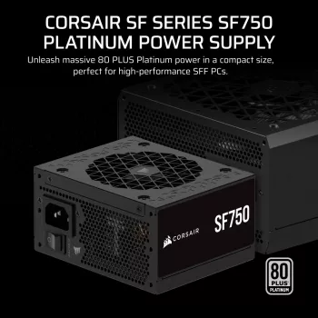 CORSAIR maitinimo blokas - SF serija SF750 pilnai modulinis 80 Plus Platinum SFX