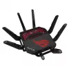 ASUS ROG Rapture GT-BE19000 belaidis maršrutizatorius Multi-Gigabit Ethernet Triju juostų (2,4 GHz / 5 GHz / 6 GHz) Juoda, Raudona