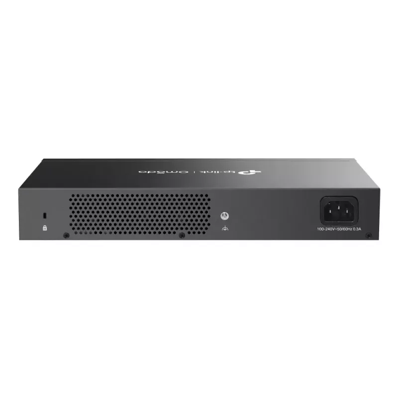 Valdomas L2 Gigabit Ethernet jungiklis TP-Link Omada ES216G — 16 x RJ-45 10/100/1000, 32 Gbit/s, 8000 MAC, juodas, montuojamas į stelažą