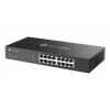 Valdomas L2 Gigabit Ethernet jungiklis TP-Link Omada ES216G — 16 x RJ-45 10/100/1000, 32 Gbit/s, 8000 MAC, juodas, montuojamas į stelažą