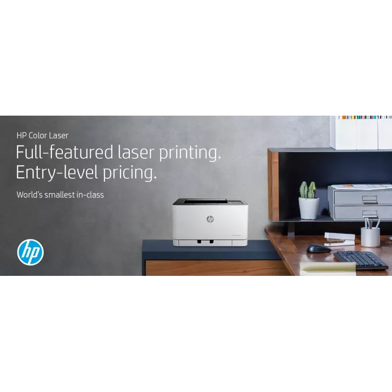 HP Color Laser 150nw, lazerinis, spalvotas, 600 x 600 DPI, A4, 18 ppm, dvipusis spausdinimas