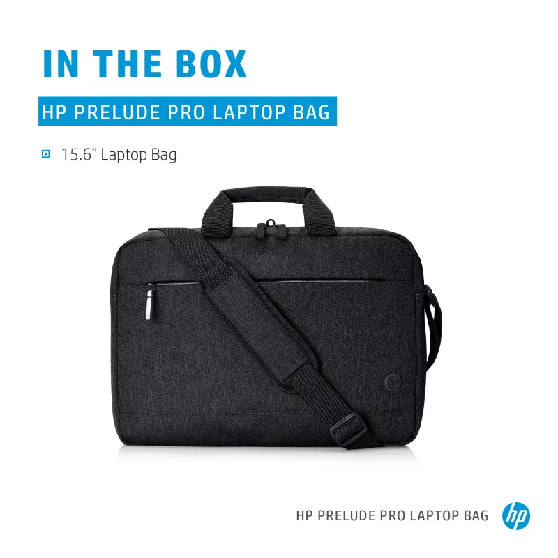 HP Prelude Pro 15,6 col. nešiojamojo kompiuterio krepšys, medžiaginis, pilkas, tinka iki 39,6 cm, svoris 380 g
