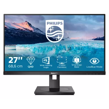 Philips S Line 275S1AE/00 kompiuterio monitorius 68,6 cm (27 colių) 2560 x 1440 pikselių 2K Ultra HD LCD juodas