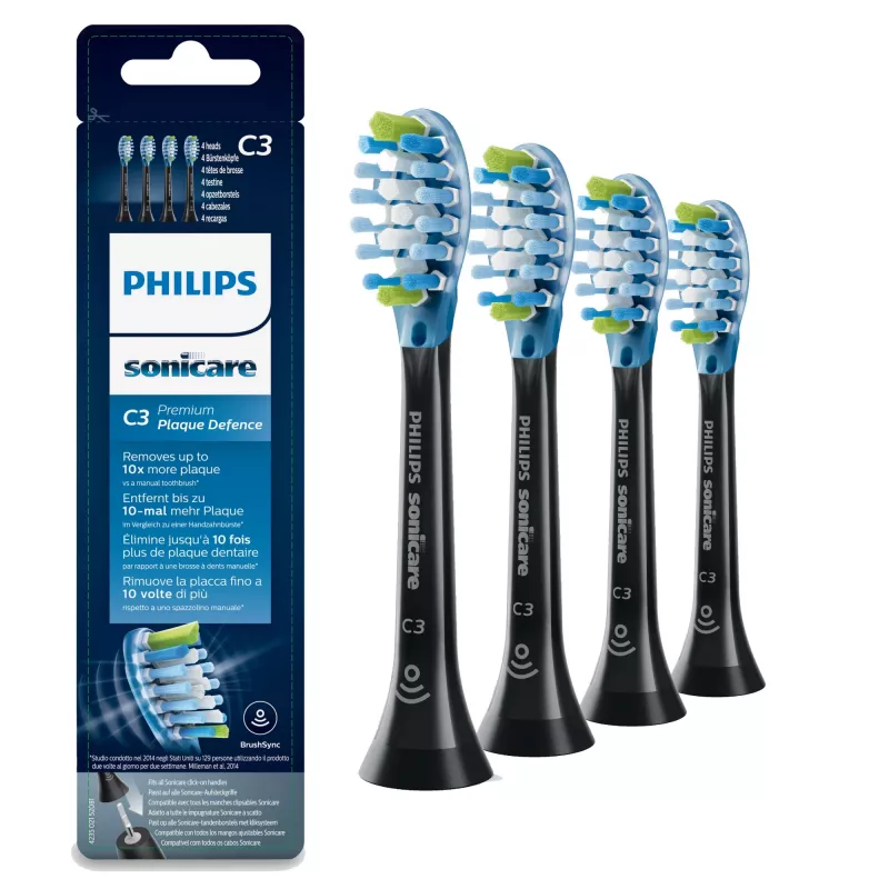 Philips C3 Premium Plaque Defence HX9044/33 4x Juoda sonic toothbrush heads