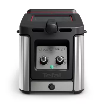Tefal Clear Duo FR600D viena 0,65 L atskirai stovinti 2000 W gruzdintuvė juoda, nerūdijantis plienas
