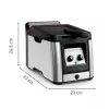 Tefal Clear Duo FR600D viena 0,65 L atskirai stovinti 2000 W gruzdintuvė juoda, nerūdijantis plienas
