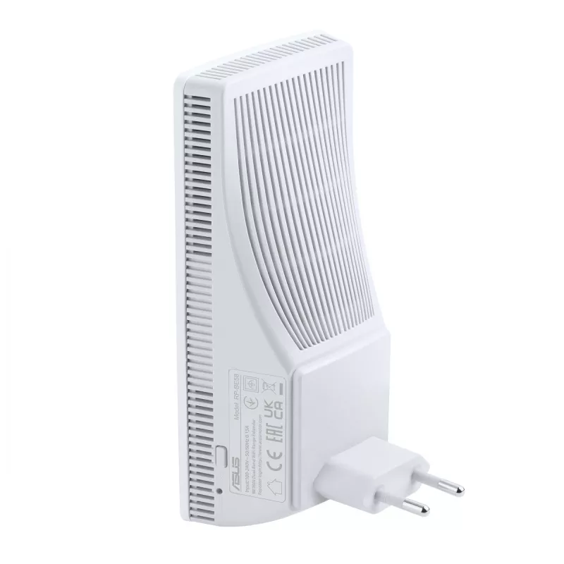 ASUS RP-BE58 Dviejų dažnių juostų (2,4 GHz / 5 GHz) Wi-Fi 7 (802.11be) baltas 1 vidinė