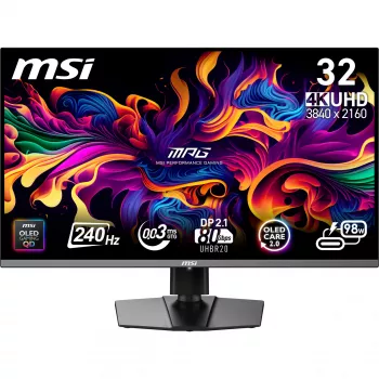 MSI MPG 322URX QD-OLED kompiuterio monitorius 80 cm (31,5 colio) 3840 x 2160 pikselių 4K Ultra HD juodas