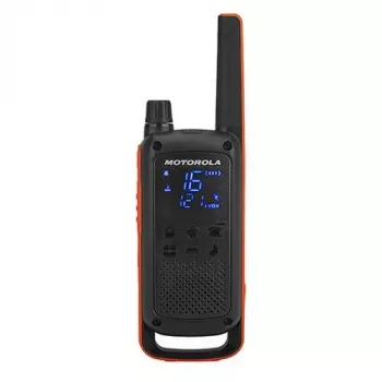 Dvipusis radijas Motorola Talkabout T82, 16 kan., 500 mW, iki 10 km nuotolis, NiMH įkraunamas, micro-USB, LED ekranas