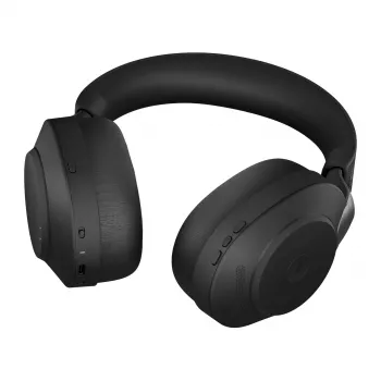 Jabra Evolve2 85 - Link380a MS Stereo stovas, juoda, laidinis ir belaidis, biurui/skambučių centrui, 20 - 20000 Hz, 286 g, ausinės, juoda