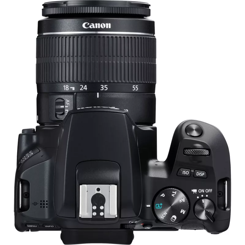 Canon EOS 250D + EF-S 18-55mm f/3.5-5.6 III SLR fotoaparato rinkinys 24,1 MP CMOS 6000 x 4000 pikselių juoda