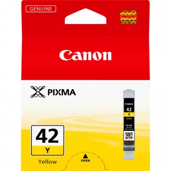 Canon CLI-42Y geltonos spalvos rašalo kasetė, standartinė talpa, geltona, pigmentinis rašalas, 1 vnt., 284 puslapiai