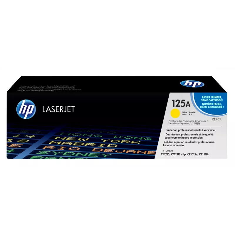 HP 125A geltona originali LaserJet tonerio kasete, 1400 psl., 1 vnt.