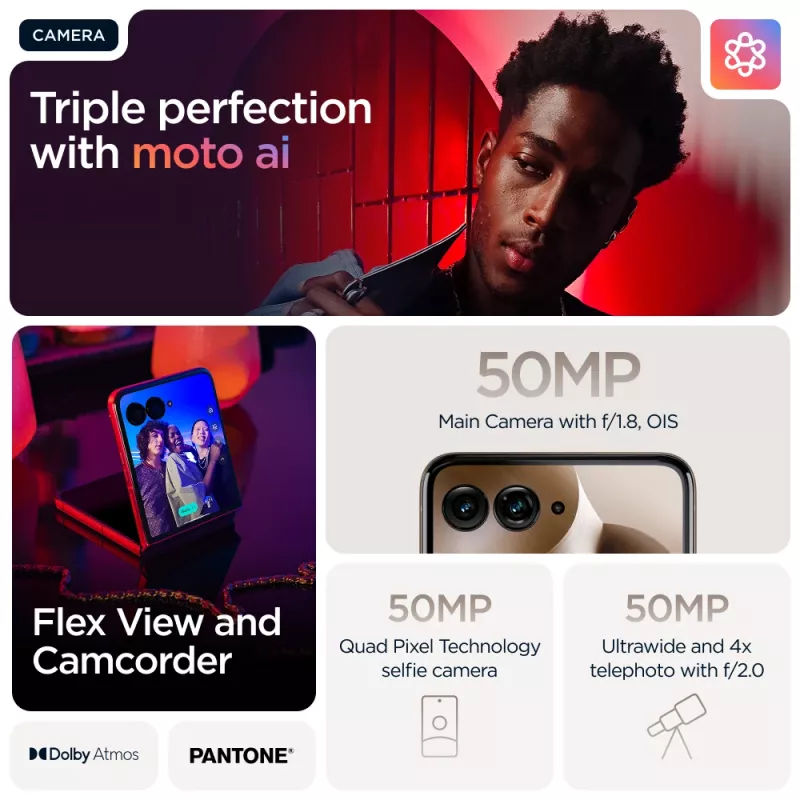 Motorola razr 60 ultra 17,7 cm (6,96 colio) dviejų SIM kortelių „Android 15“ 5G USB Type-C 16 GB 512 GB 4700 mAh mediena