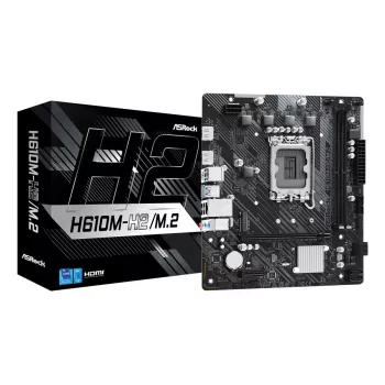 ASRock pagrindinė plokštė H610M-H2/M.2 LGA1700 Intel H610 2 x DDR4 2 x HDMI 2.1 TMDS suderinama mATX