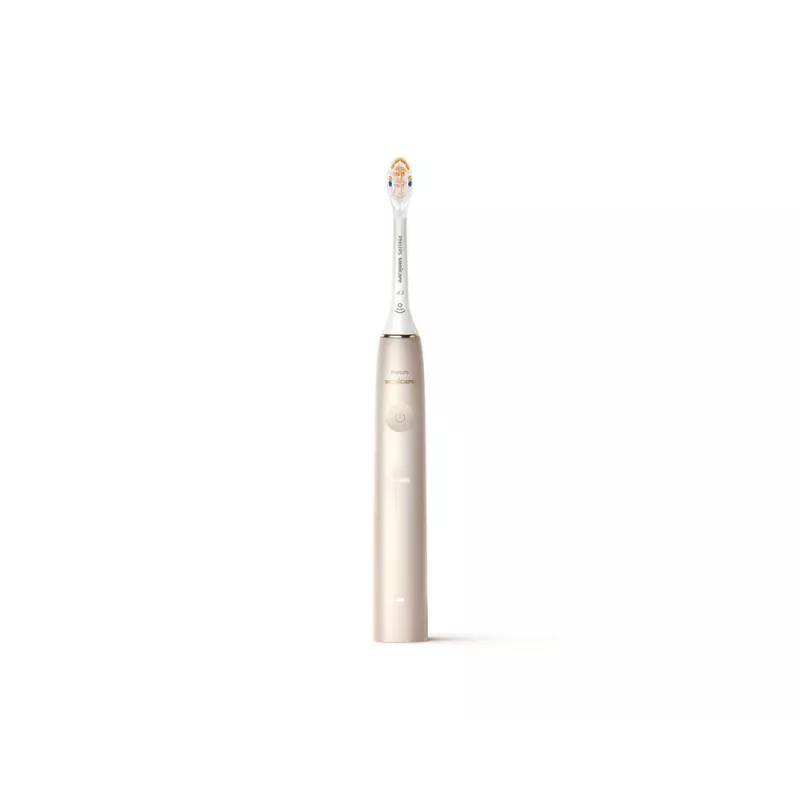 Philips Sonicare DiamondClean Prestige 9900 serijos DiamondClean Prestige HX9992/11 Sonic elektrinis dantų šepetėlis su SenseIQ - šampaninės spalvos
