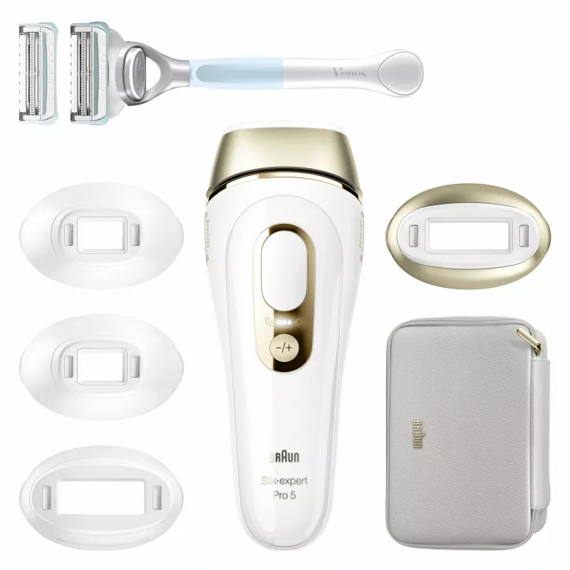 Braun Silk-expert Pro PL5356 Intensyvi impulsinė šviesa (IPL) Auksinis, Baltas