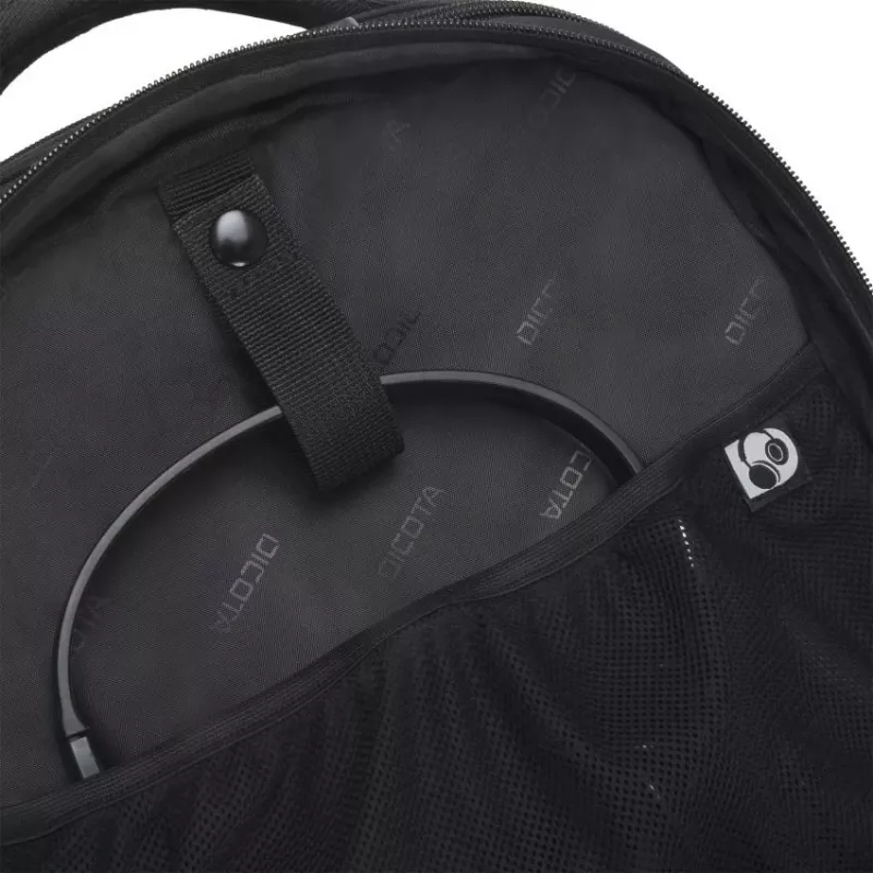 DICOTA Eco Backpack Select – 13–15,6 col. nešiojamojo kompiuterio kuprinė – juoda / perdirbtas PET
