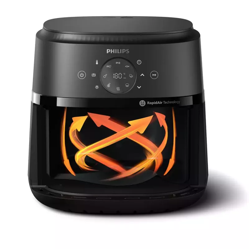 Oro gruzdintuvė Philips NA231/00 2000 serija — 6,2 L, 1700 W, 13 programų, Rapid Air mažo riebumo technologija