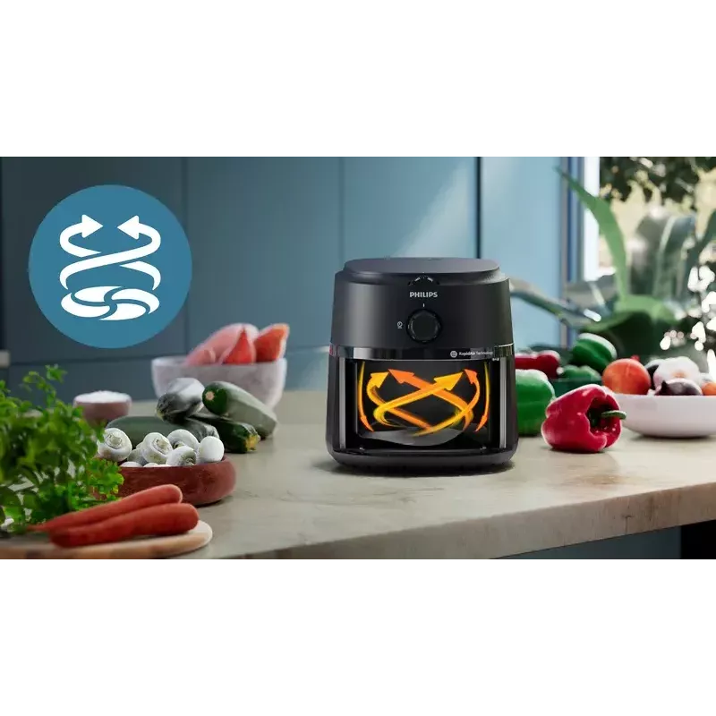 Oro gruzdintuvė Philips NA231/00 2000 serija — 6,2 L, 1700 W, 13 programų, Rapid Air mažo riebumo technologija