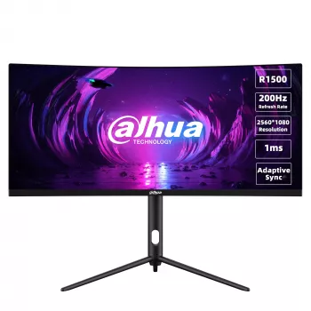 Dahua Technology LM30-E330CA kompiuterio monitorius 76,2 cm (30 colių) 2560 x 1080 pikselių UltraWide Full HD LCD juodas, raudonas