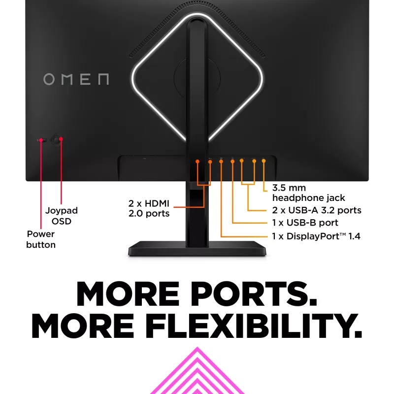 OMEN by HP 27 colių QHD 240Hz žaidimų monitorius - OMEN 27qs