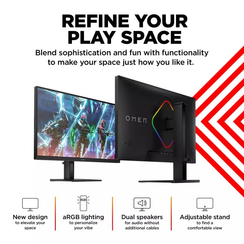 OMEN by HP 27 colių QHD 240Hz žaidimų monitorius - OMEN 27qs