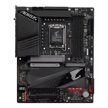 GIGABYTE Z790 AORUS ELITE AX pagrindinė plokštė – palaiko Intel Core 14 kartos procesorius, 16*+2+1 fazių skaitmeninis VRM, iki 7600 MHz DDR5 (OC), 4xPCIe 4.0 M.2, Wi-Fi 6E, 2,5 GbE LAN, USB 3.2 Gen 2x2